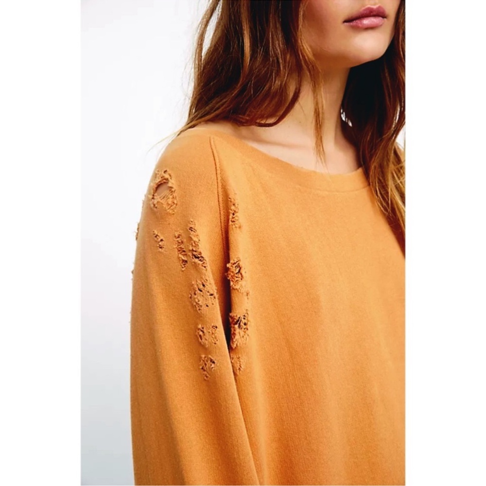 Free People Distressed Sweatshirt Dress - Picture 4 of 12
